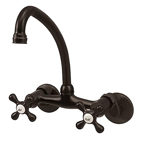 Kingston Brass KS214ORB Magellan Wall Mount Kitchen Faucet, 6-5/8-Inch, Oil Rubbed Bronze Kingston Brass KS214ORB Magellan Wall Mount Kitchen Faucet, 6-5/8-Inch, Oil Rubbed Bronze