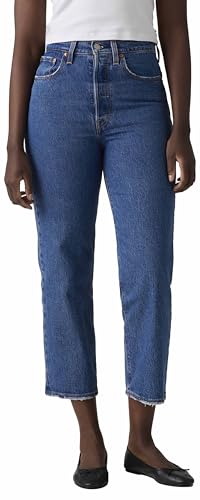 Levi's Damen Ribcage Straight Ankle Light Indigo-Worn IN, Jazz Pop, 25W / 31L – Ansicht 3