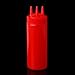 SimpleLife Sartén para Exprimir 3 Hoyos Dispensador de condimentos Salsa de vinagre Aceite Ketchup Cruet Rojo 5x5x18cm/1.97x1.97x7.09