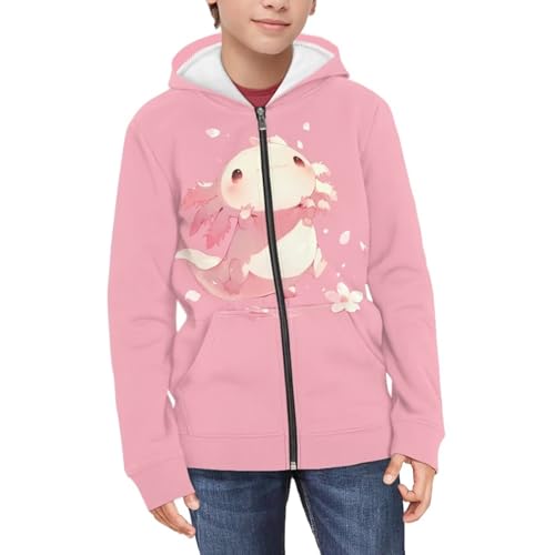 Girls Zip Up Hoodies Size 6-14 Oversize Boys Fall Jacket School Hooded Sweatshirts for Kids4