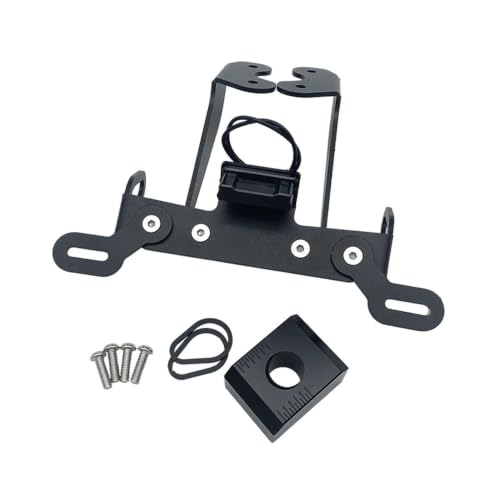 Support plaque d'immatriculation LED moto compact résistant aux chocs MT09