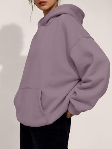 Image of Trendy Queen Women Oversized Hoodies Fall Outfits | Gentle Skin Feel, Aesthetic Drop Shoulder, Large Kangaroo Pocket, Seamless Daily Outfit Match