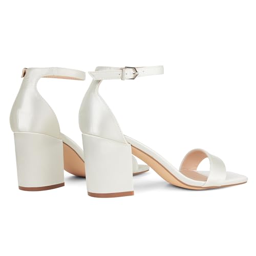 Elisabet Tang 2.36 inch Open Toe Ankle Strap Chunky Heels Pump Sandals Party Dress Sandals Daily Work Wedding Buckle Heels Sandals Shoes3