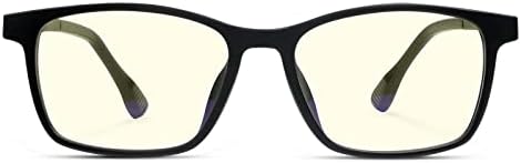 DOFORI Ladies Males Blue Gentle Blocking Glasses for Laptop, TV, Telephones and Gaming, Matte Black Sq. Nerd Body, Filter Blue Ray, Anti-Glare&UV400, Ease Eyestrain & Dry Eyes