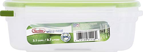 STERILITE 3111606 3.1 Cup Rectangular Leaf Container