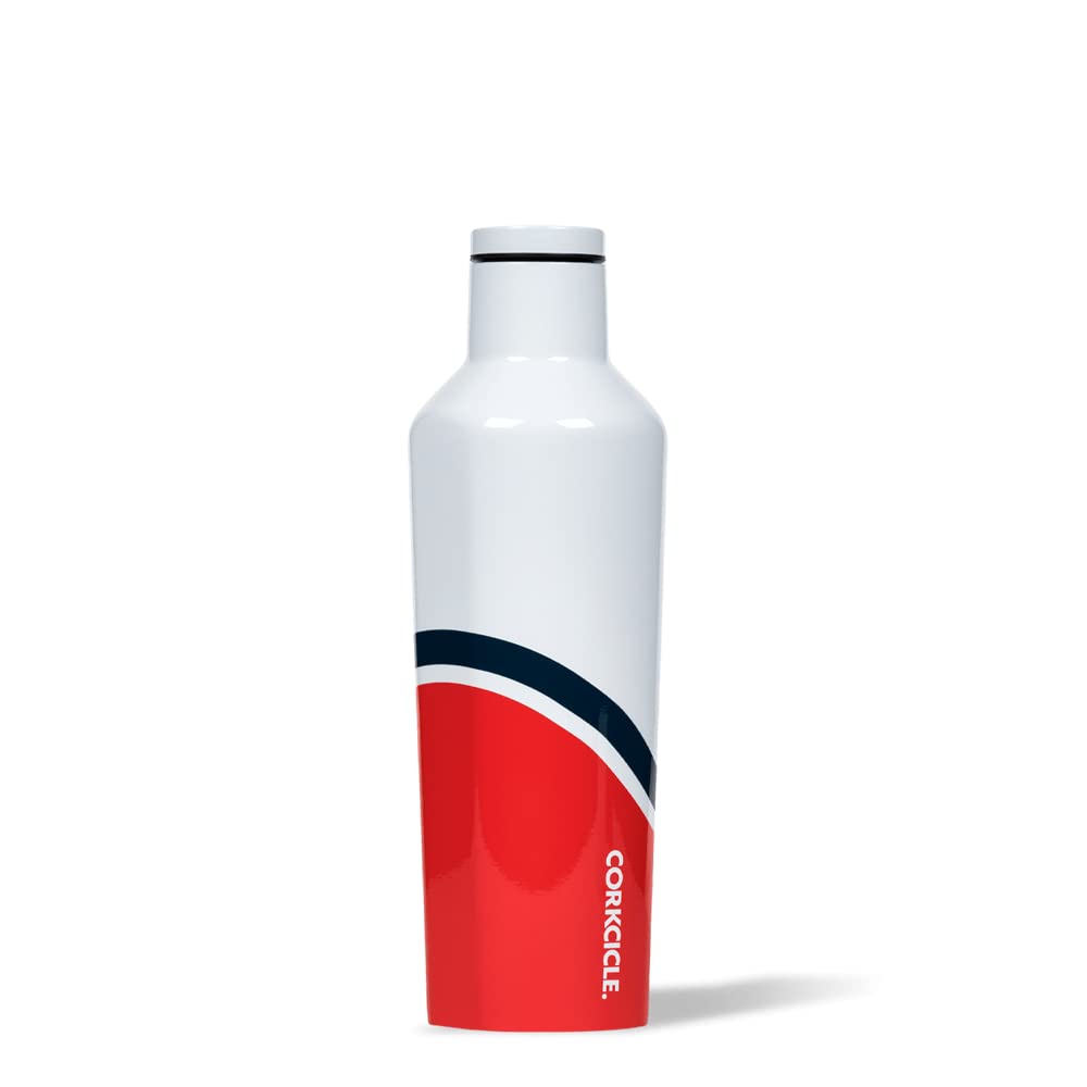 Corkcicle Regatta Red 16oz/475ml Triple Insulated Leak Proof Stainless Steel Water Bottle & Bottle