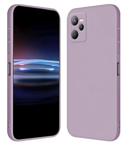 RankOne Funda para Realme C35 / Realme Narzo 50A Prime (6.6' Inches) Carcasa de Silicona de TPU Suave - Hierba púrpura