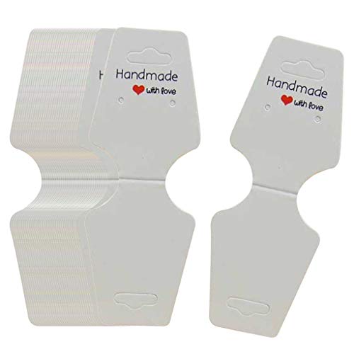 Preisvergleich Produktbild Gazechimp 100 Stücke Halsketten Ohrringe Display-Karten Papier Ohrringhalter Halskettehalter - L