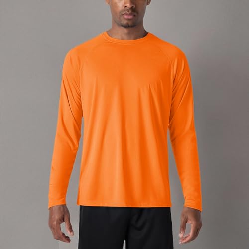 Image of MAGCOMSEN Men's Long Sleeve Shirts UPF 50+ UV Sun Protection Athletic Shirts for Hiking Running Workout Rash Guard