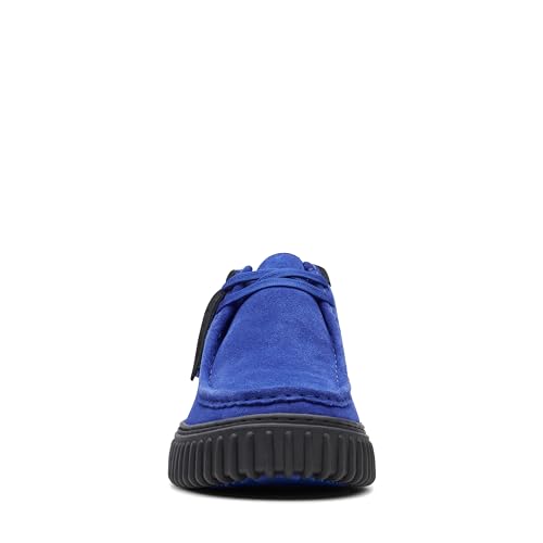 Clarks Men's Torhill Hi Chukka Boot Cobal Suede3