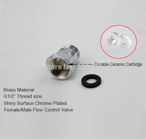 Válvula de ducha con interruptor para regular el caudal del agua de forma cómoda y rápida 6