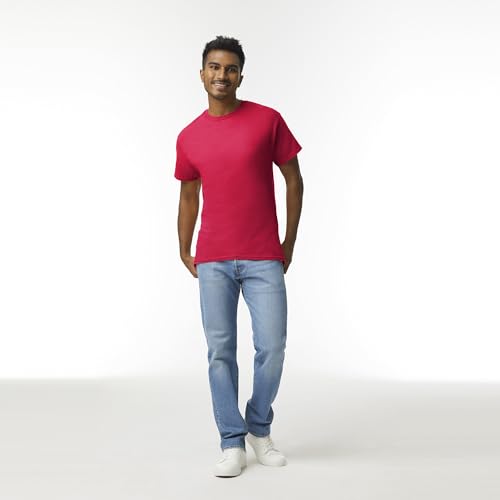 Image of Gildan Adult Ultra Cotton T-Shirt, Style G2000, Multipack, Red, Large