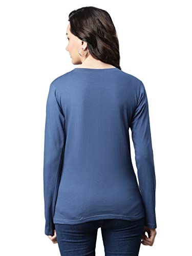 Image of OM SAI LATEST CREATION Women's Plain Lycra with Plain Design on HaOSLC-Sleeve Regular Fit Office wear,Casual wear Top