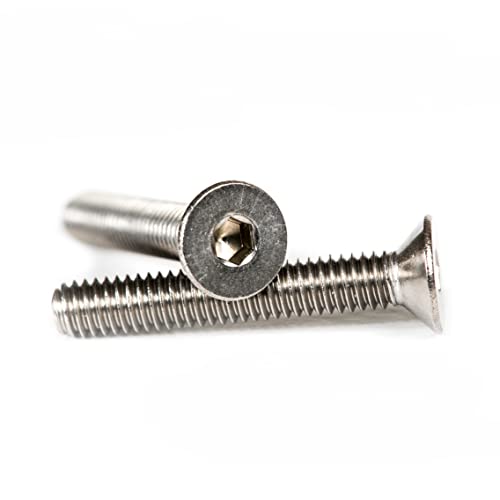 M4 (4mm x 40mm) Hexagon Socket Countersunk Head Cap Screws Flat Head Stainless Steel A2 (Pack of 20) D08ABC