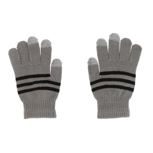 Image of Kids' One Size Striped Touchscreen Winter Glove