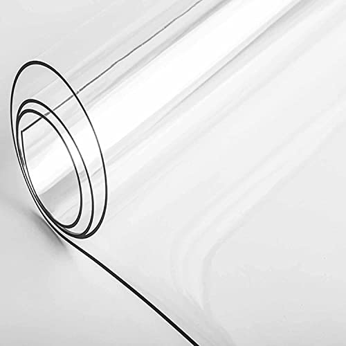 Transparent Carpet 1.5mm Thick Area Rug Clear Rug Runners for Hallways, Waterproof PVC Transparent Floor Mat for Carpet and Hardwood Floor Protector, 85cm/105cm/125cm/145cm/165cm/185cm/205cm Wide Mult