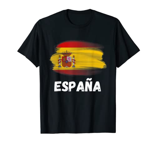 Bandera Espana Orgullo Retro Bandera Española Familia Camiseta