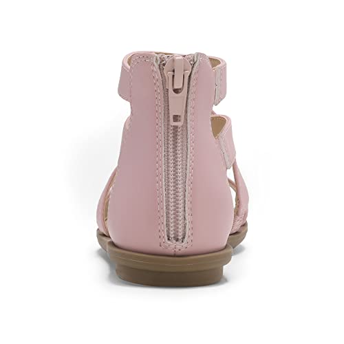 Image of DREAM PAIRS Girls Gladiator Sandals with Zipper Strappy Sandals Toddler /Little Kid /Big Kid