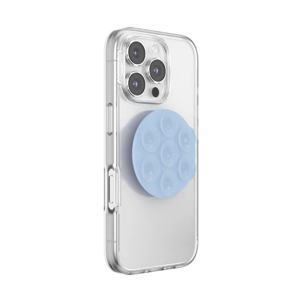 Image of PopSockets PopTop, Adhesive Phone Grip with Swappable Top, Light Blue - Frost