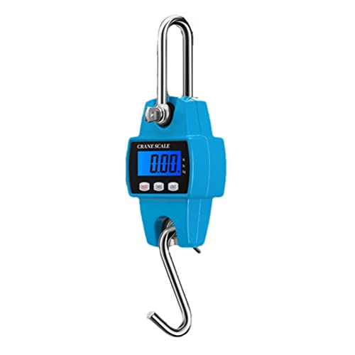 Portable Crane Scale Mini Digital Crane Scale 300kg/600lb Electronic Hook Hanging Scales Luggage Scale for Farm Hunting Fishing Outdoor