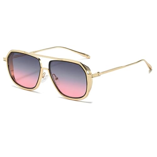 Lunettes de soleil double pont design tendance et verres transparents filtrants