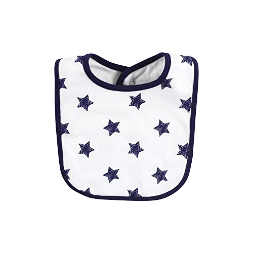 Image of Hudson Baby Unisex Baby Cotton Bib and Sock Set, Boy Mothers Fathers Day, One Size