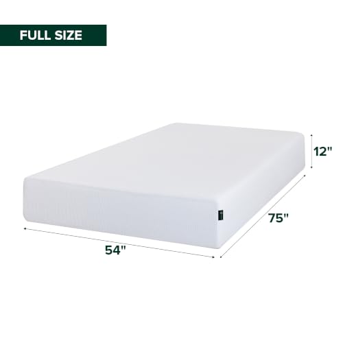 Image of Zinus 12 Inch Green Tea Cooling Memory Foam Mattress [New Version], Full, Fiberglass Free, Medium Firmness, Cooling Gel Foam, Certified Safe Foams & Fabric, Mattress in A Box