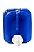 Reliance Products Aqua-Pak 5 Gallon Rigid Water Container, Blue, 11.5 Inch x 9.1 Inch x 15.4 Inch