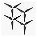 Produktbild QBJSQYOT Carbon Propeller 9450F for D-JI Phantom 2 Phantom 3 Drone Klingen Teile Drone Zubehör(4pcs Black Silver-3)