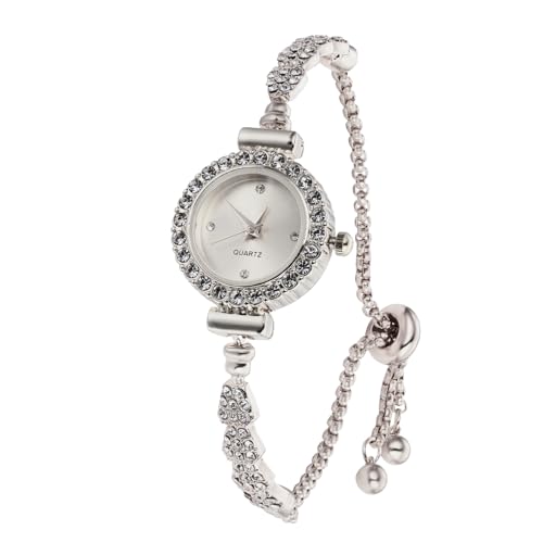 Halukakah Kids' Sparkling Diamond Watch - 18k Real Gold/Rose Gold/Platinum Plated - Round Dial - Quartz Adjustable Stainless Steel Wristwatch - Suitable for Girls and Boys