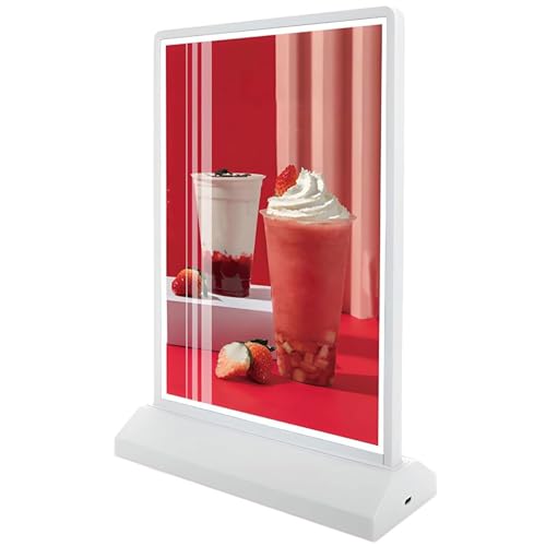 Support de menu de bureau lumineux A4 pour table de restaurant