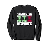 Photo Gallery waiting for player 3 gamer nerd annuncio di gravidanza felpa Photo Gallery waiting for player 3 gamer nerd annuncio di gravidanza felpa