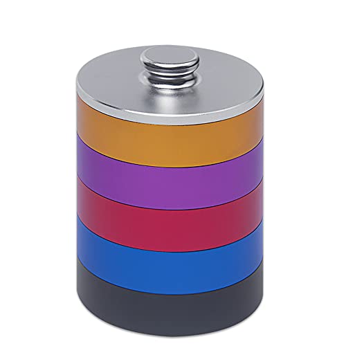 Toplionace Pot de Lavage à L'huile de Montre en Alliage D'aluminium à 5 Couches, Montre Propre Cylindre Tasse Montre Mouvement Entretien Réparation Nettoyage Outils de Lavage Cover