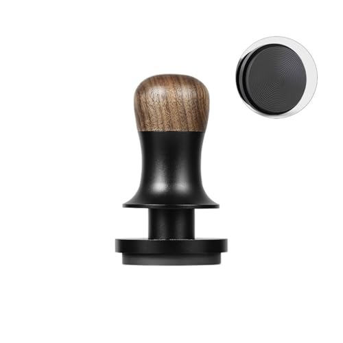 Coffee Tamper Ripple Base Constant Pressure Loaded Home Barista Tools for pounding Coffee Powder(53.35mm,Titanium Thread)
