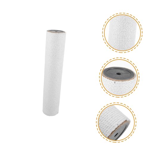 Poste Rascador para Gatos de Cuerda Yardwe Blanco miniatura 6