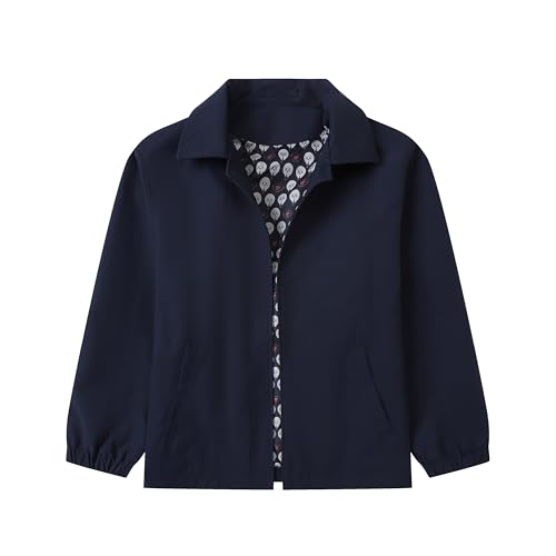 Cromoncent Boys Zip Up Windbreaker Casual Outerwear Jacket