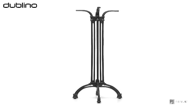 Dublino Stehtischgestell Premium – Gusseisen, Höhe 108 Cm, 28 Kg, Standfläche 45x45 Cm, Für Platten Bis 80 Cm, Inkl. Bodenausgleich