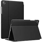 MoKo Case Compatible with Samsung Galaxy Tab A9 Plus 11-Inch 2023, Multi-Angle Slim Hard Back Shell Protective Cover Case with Auto Wake/Sleep Function, Black