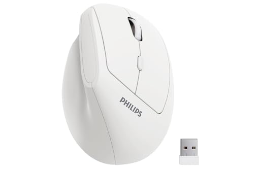 PHILIPS SPK7628 Ergonomic Mouse, Vertical Wireless Mouse for S/M Hands - image 1