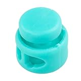 Paracord Planet Double Barrel Cord Lock Draw String Toggle Stopper – Choose from 5, 10, and 20 Pack Sizes (Aqua, 5 Pack)