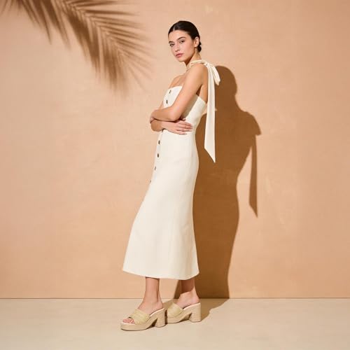 Image of Yavero Espadrille Platform Sandals For Women Raffia Chunky Heels Open Toe Bohemia Sandals for Vacation,Beach