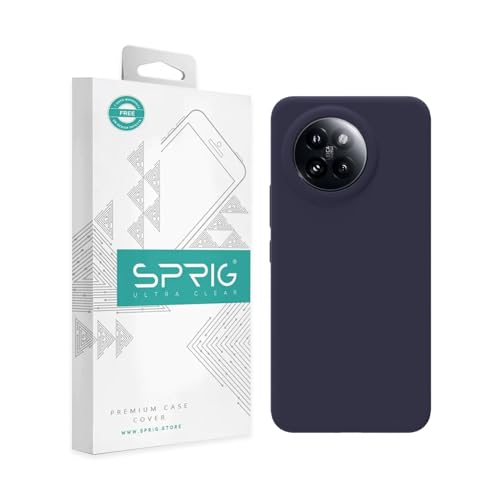 Image of SPRIG Compatible with Mi 14 CIVI Premium SilkTone Back Cover Drop Tested Shock Proof Mobile Case for Men, Women, Boys and Girls with Camera Protection (Midnight Blue)