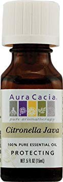 Aura Cacia 100% Pure Essential Oil Citronella Java -- 0.5 fl oz - 2pc