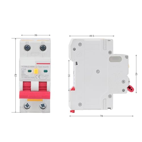 Disjoncteur différentiel 2P 230V 30mA 32A YCB6HLN-63 PLUS - 3