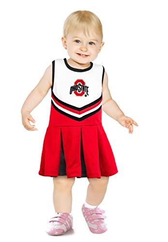 Image of Little King NCAA Infant/Toddler Girls One Piece Team Cheer Jumper Dress Sizes 6M 12M 18M 2T 3T 4T