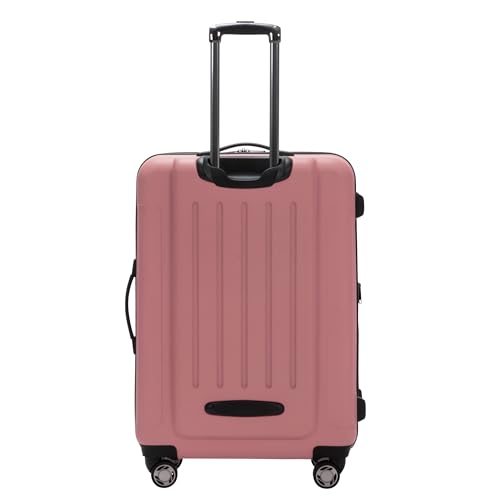 Image of Kenneth Cole REACTION Renegade Luggage Expandable 8-Wheel Spinner Lightweight Hardside Suitcase, Peony, 28-Inch Checked, Renegade collection
