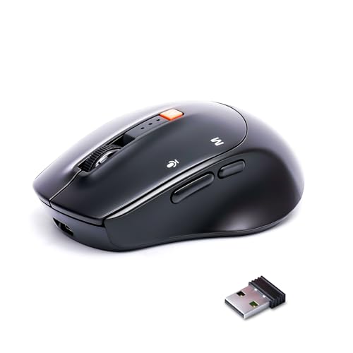AI Wireless Mouse for PC Laptop Bluetooth Mouse with AI Assistants & Voice Typing 5-Speed DPI Adjustable Ergonomic Design for Office Remote Work High-Performance Device for Professionals Students