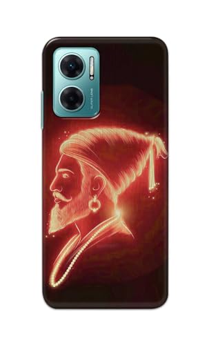 Image of Plastic Printfidaa Printed Hard Back Cover Case For Mi Redmi 11 Prime 5G | Redmi Note 11E 5G Back Cover (Chatrapati Shivaji Maharaj) -112