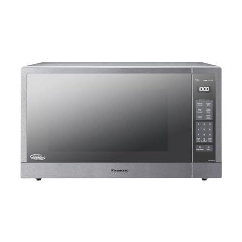 Panasonic Microwave Oven, Stainless Steel Countertop/Built-In Cyclonic Wave with Inverter Technology and Genius Sensor, 2.2 Cu. Ft, 1250W, NN-SN97JS (Silver)