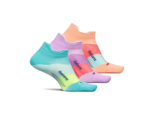 Image of Feetures Elite Light Cushion Mini Crew Sock - Sport Sock with Targeted Compression